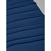 economico Maglietta casual Henley-Per uomo Maglia Henley T-shirt Raglan Manica Corta Semplice Sottile pieghettato Moda Designer Casual Patchwork Pieghe Henley All'aperto Vacanza Quotidiano Estate Bianco Blu marino Grigio scuro