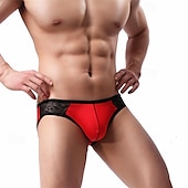 cheap Men&#039;s Briefs Underwear-Men&#039;s 1 PCS Boxers Underwear Boxer Shorts Nylon Breathable Soft Comfortable Plain Mid Rise Black White