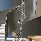 cheap Island Lights-LED Pendant Light Dimmable  1/3/5/7/10/15-Light Nordic Glass Ball Home Decor Modern Crystal Chandelier Simple Home Decoration Chandelier Dining Room Bar Counter 85-265V ONLY DIMMABLE WITH REMOTE CONTROL