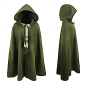 levne Pláště a pláštěnky-Retro Středověké Renesanční Přehoz Viking Ranger Elfí Lukostřelba Maškarní kostým Pánské Dámské Keltské Viking Fantazie Plesová maškaráda Večírek Dospělí Přehoz