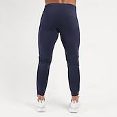 billiga Joggingbyxor-Herr Joggingbyxor Joggare Sportbyxor Ficka Snörning Elastisk midja Slät Komfort Utomhussport Ledig / Sportig Svart Marinblå Microelastisk