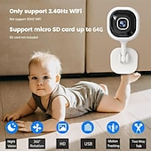 cheap Indoor IP Network Cameras-A3 IP Camera 1080P Mini Wireless Motion Detection Remote Access IR-cut Indoor Support 64 GB
