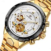 abordables Montres mécaniques-FORSINING Hommes Montre Mécanique Extérieur Sportif Mode Montre Bracelet Remontage automatique Lumineux IMPERMÉABLE Décoration Acier Suivre