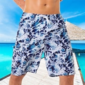 baratos Calções de Banho Masculinos-Homens Calção Justo de Natação Shorts de Natação Bermuda de Surf Bolsos Com Cordão Cintura elástica Calção Ao ar livre Desportos e Ar livre Praia Outono Secagem Rápida Leve Macio Natação Surfe Praia