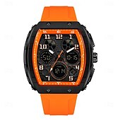cheap Digital Watches-SANDA Men Digital Watch Outdoor Sports Fashion Wristwatch Luminous Stopwatch Alarm Clock Countdown Silicone Gel Watch