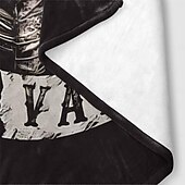 cheap Bed Blankets-American Punk Style Blanket - Bold and Edgy Design - Soft and Cozy Fabric - Perfect for Adding a Unique and Rebellious Touch to Your Home Decor - Ideal for Snuggling and Warmth