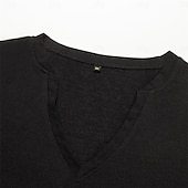 billiga Gym-toppar-Herr Linne Undertröjor Ärmlös tröja Ärmlös Djup U-hals Sommar Slät Mode Designer Muskel Utomhus Utekväll Gym Svart Vit Grå Topp t-shirt för män