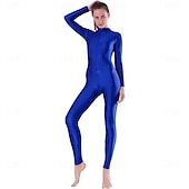 olcso Matt-Zentai öltöny Szerepjáték Jelmezek Bőrruházat Nindzsa Farsangi jelmez Overall Királyok napja Női Akrobatatrikó Szexi jelmez Tömör szín Spandex Lycra Ruha mert Mindszentek napja Farsang Álarcos