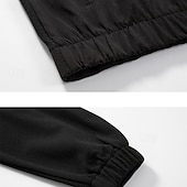 رخيصةأون بذلات رياضية أساسية-رجالي بدلة رياضية بذلة رياضة سويت شيرت بسحاب كامل أسود أخضر كاكي رقبة طوقية مرتفعة ألوان متناوبة بقع قطعتين الرياضة &amp; في الخارج مناسب للبس اليومي مناسب للعطلات أناقة الشارع أساسي كاجوال ربيع &amp; الصيف