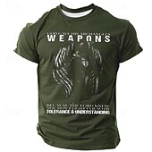 preiswerte Glaubens-T-Shirts-Herren Tempelritter T Shirt Kurzarm T-Shirt 3D-Druck Rundhalsausschnitt Hemd Vintage Cool Party Festtage Schwarz Blau Grün Sommer Frühling Bekleidung S M L XL XXL XXXL