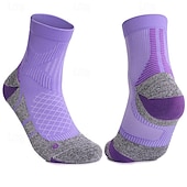 abordables Calcetines de running-Calcetines Deportivos Calcetines para correr Calcetines de agarre 1 Par Bloque de Color Hombre Calcetines A prueba de resbalones Transpirable Reductor del Sudor Cómodo Entrenamiento de gimnasio