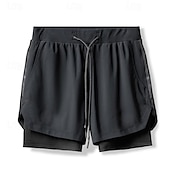 levne Běžecké šortky-Pánské Koşu Şortları Kraťasy na tělocvik Tepláky Kapsy Šňůrky 2 v 1 Elastický pas Kraťasy Venkovní Sporty a outdoor Sportovní Rychleschnoucí Lehká váha Yumuşak Maratón Běh Cvičení Na míru sportovn
