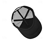 billige Baseballcaps for menn-Herre Snapback lue Baseballcaps Solhatt Trucker Hat Nettinghette Svart Hvit Bomull Netting Mesh tilbake Mote Fritid Gate Daglig Grafisk Justerbare Solkrem Pustende