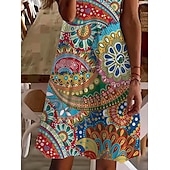 ieftine Rochii Art&amp;Design-Pentru femei Rochie Mini Rochie casual Rochie Mini Rochie de Vară Rochie de vară Stilat Sexy Casual În aer liber Vacanță Zilnic Fit regulat Gradient de culoare Fără manșon În V Negru și Alb Negru