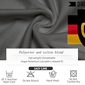 Недорогие Мужская графическая футболка-Футболка для мужчин с графикой 'Германская команда по питью' короткий рукав