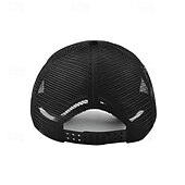 billige Baseballcaps for menn-Herre Snapback lue Baseballcaps Solhatt Trucker Hat Nettinghette Svart Hvit Bomull Netting Mesh tilbake Mote Fritid Gate Daglig Grafisk Justerbare Solkrem Pustende
