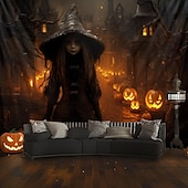 tanie Dekoracja Halloween-dekoracje halloween dziewczyna duch wiszący gobelin sztuka ścienna duży gobelin dekoracja ścienna tło zdjęcia koc zasłona dom sypialnia salon