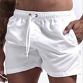 cheap Men&#039;s Boxer Swim Trunks-Men&#039;s Swim Trunks Swim Shorts Board Shorts Mesh Pocket Drawstring Elastic Waistband Shorts Outdoor Sports &amp; Outdoor Athletic Breathable Quick Dry Soft Beach Workout Tailored Fit Sportswear Activewear
