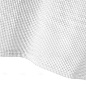 abordables Camiseta de punto gofre-Hombre Camisa de gofres Camiseta Camiseta superior Mangas cortas Cuello Barco Verano Color sólido Plano Moda Design Básico Vacaciones Calle Noche Ejército verde Negro Blanco Camiseta superior para