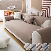 abordables Housse de canapé-Housse de coussin de siège de canapé antidérapante en chenille hydrofuge - tissu durable et luxueux - protège contre les déversements et les taches - support antidérapant pour un ajustement sûr - améliore et revitalise votre canapé