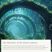  ubåthytte undersjøisk hengende billedvev veggkunst stor billedvev veggmaleri dekor fotografi bakteppe teppe gardin hjem soverom stue dekorasjon