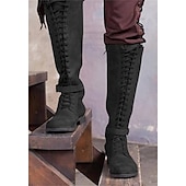 levne obuv-Retro Středověké Renesanční Boty Kozačky Ren Faire Rytíř Křižák Dámské Pirát Steampunk předvečer Všech svatých Karneval Plesová maškaráda Večírek Plesová maškaráda Dospělé Boty