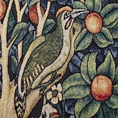 olcso Jacquard szőtt kárpitok-jacquard szőtt gobelin gobelin aubusson fali művészet függő nagy kárpit reprodukció szövőszék pamut szövés William Morris fa belga gobelin (bojt és rúd nélkül)