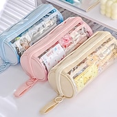 cheap Pencil Cases &amp; Holders-New Transparent Pen Bag Creative Simple Multi-functional Primary and Secondary School Students Stationery Pencil Case Large Capacity Pencil Case