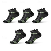 halpa miesten sukat-Miesten 5 Parit Monipakkaus Sukat Juoksusukat Vapaa-ajan sukat Musta Valkoinen Väri Väripalikka Urheilu ja ulkoilu Päivittäin Loma Perus Ohut Kesä Kevät Muoti Vapaa-aika