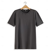 billiga Herrarnas Elite T-shirts och linnen-Herr Grafisk T-shirt T-tröja Kortärmad T-shirt Rund hals Skjorta Mode Utomhus Ledigt Gata Ledigt Dagligen Mörkgrå Vår &amp; sommar Kläder S M L XL XXL