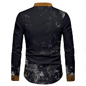 economico Magliette di Halloween-Halloween Zucca Smorfia Informale Per uomo Camicia con bottoni Manica lunga Da sera Autunno Inverno Primavera estate Collo ripiegabile Colletto Abbottonare Stampa 3D Sottile Arancione Poliestere