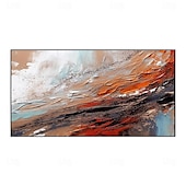cheap Abstract Paintings-Handmade Oil Painting Canvas Wall Art Decoration Modern Abstract Texture for Home Decor Rolled Frameless Unstretched Painting