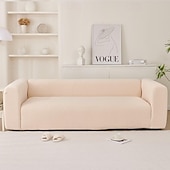 cheap Sofa Cover-Elastic Sofa Cover Full Cover, Anti-Cat Scratch Thickened Creamy Style for Durable Furniture Protection Suitable for All Seasons and Sofa Types