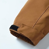 economico Softshell, pile e giacche da escursionismo-Per uomo Giacca Softshell Giubbino da escursione All&#039;aperto Color Block Antivento Resistente all&#039;acqua Felpa con cappuccio Giacca a vento Campeggio / Escursionismo / Speleologia Viaggi Nero Bianco