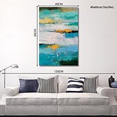 billiga Abstrakta målningar-oljemålning handgjorda handmålade väggkonst abstrakt canvas målning heminredning dekor sträckt ram redo att hänga
