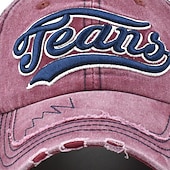 olcso Férfi baseball sapka-Férfi Baseball sapka Szalmakalap Kamionos kalap Fekete Sárga 100% pamut Hímzett Divat Alkalmi Utca Napi Szöveg Állítható Fényvédő Légáteresztő