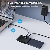 economico Computer e tablet-adattatore per disco rigido usb 3.0 a sata ide lettore di dischi rigidi esterni usb tipo-c kit di cavi convertitore di recupero dati ultra per unità ottica hdd ssd universale