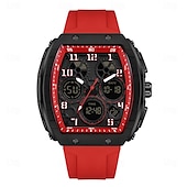 cheap Digital Watches-SANDA Men Digital Watch Outdoor Sports Fashion Wristwatch Luminous Stopwatch Alarm Clock Countdown Silicone Gel Watch