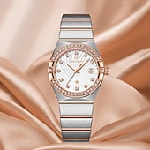 baratos Relógios Quartz-Novo Tendência da Moda com Pulseira de Aço Inoxidável Presente para o Dia das Mães para Relógio de Mulheres Textura Calendário Luminosa Marca Simples e Luxuosa Relógio de Quartzo Casual para Vida