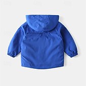 abordables Manteaux et vestes-Garçons 3D Couleur Unie Camouflage Manteau Vêtements d&#039;extérieur manche longue Automne Hiver Mode Basique Petits enfants (4-7 ans) 4-7 ans À capuche Extérieur Occasionnel Quotidien Coupe régulière