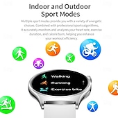 preiswerte Intelligente Armbänder-696 i101 Smartwatch 1.43 Zoll Smart-Armband Bluetooth Anruferinnerung Schlaf-Tracker Herzschlagmonitor Kompatibel mit Android iOS Damen Freisprechanlage Nachrichterinnerung IP 67 45mm Uhrengehäuse