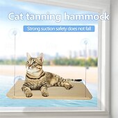 economico Lettini e trasportini per gatti-cat window perch hammock seat sedile da riposo per gattino da interno con ventose per impieghi gravosi letto con struttura durevole in rete lavabile e traspirante
