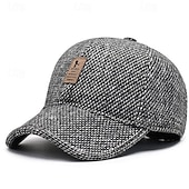 economico Cappellino da baseball da uomo-Per uomo Cappellino da baseball Cappello da sole Cappello da camionista Nero Caffè Poliestere Di tendenza Informale Strada Giornaliero Liscio Regolabile Crema solare Traspirante