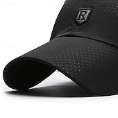 preiswerte Baseballkappe für Herren-Herren Cap Basecap Sonnenhut Kappe Schwarz Weiß Polyester Modisch Brautkleider schlicht Strasse Täglich Glatt Einstellbar Sonnenschutz Atmungsaktiv
