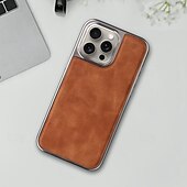 זול נרתיקים לאייפון-טלפון מגן עבור אייפון 16 iPhone 15 Pro Max iPhone 14 Pro Max אייפון 13 פרו מקס כיסוי אחורי תמיכה בטעינה אלחוטית עמיד בזעזועים TPU צפוי עור PU