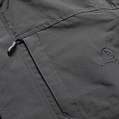 cheap Men&#039;s Jackets &amp; Coats-Men&#039;s Outdoor Jacket Transition Jacket Hiking Removable Multiple Pockets All Seasons Plain Casual Hooded Regular Black Khaki Dark Blue Gray Jacket