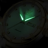 cheap Mechanical Watches-New Brand Olevs European Men&#039;S Business Mechanical Watch Inlaid With Diamond Luminous Calendar Month Display Automatic Mechanical Watch Waterproof Sports Simple Leisure Watch