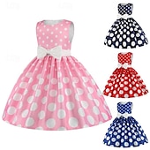 preiswerte Partykleider-Mädchen&#039; 3D Stelle Party Kleid Ärmellos Sommer Leistung Party Geburtstag Prinzessin Schön Süß kinderkleidung 4-12 Jahre abendkleider Schaukelkleid A Linie Kleid Midi Regular Fit