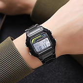 cheap Digital Watches-SKMEI Men Digital Watch Fashion Casual Business Wristwatch Luminous Stopwatch Alarm Clock Countdown Steel TPU Watch