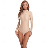 olcso Matt-Zentai öltöny Szerepjáték Jelmezek Bőrruházat Nindzsa Farsangi jelmez Overall Királyok napja Női Akrobatatrikó Szexi jelmez Tömör szín Spandex Lycra Ruha mert Mindszentek napja Farsang Álarcos